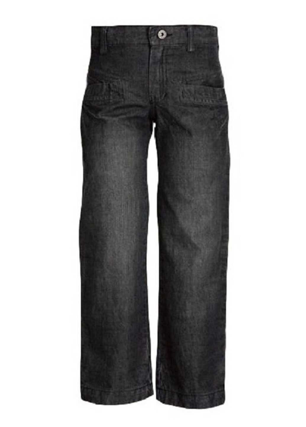 Грифельные джинсовые демисезонные прямые брюки Mariquita