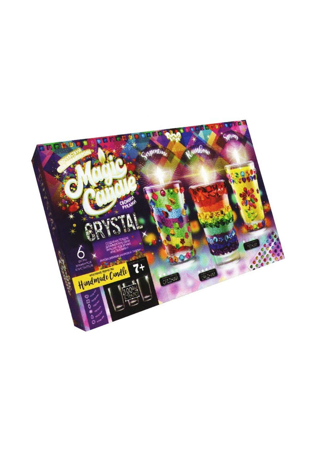 Парафінові свічки з кристалами "Magic Candle Crysta" 7320 Danko Toys mgc-02-01 (255259558)