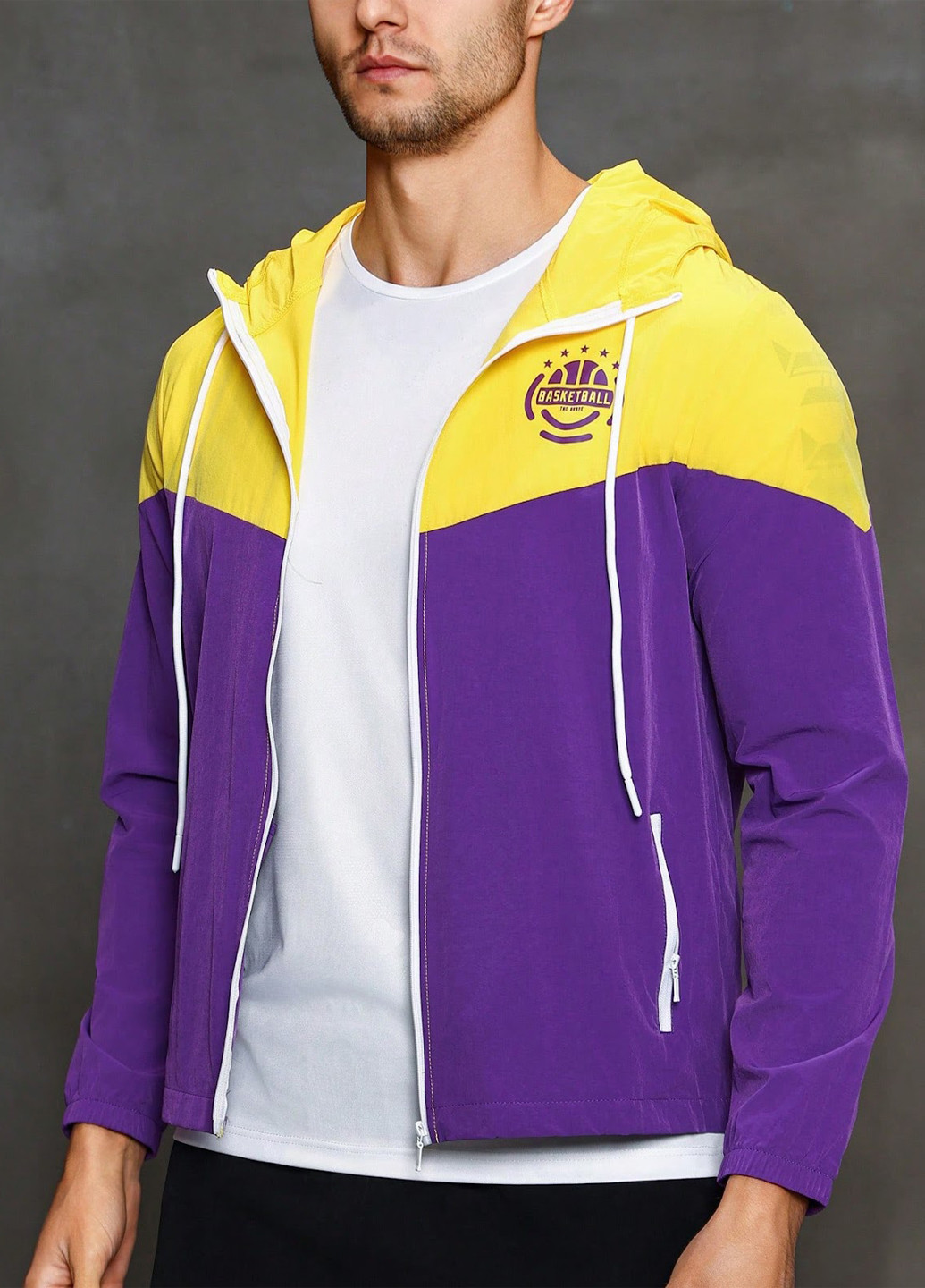 Фіолетова демісезонна вітровка SHEIN