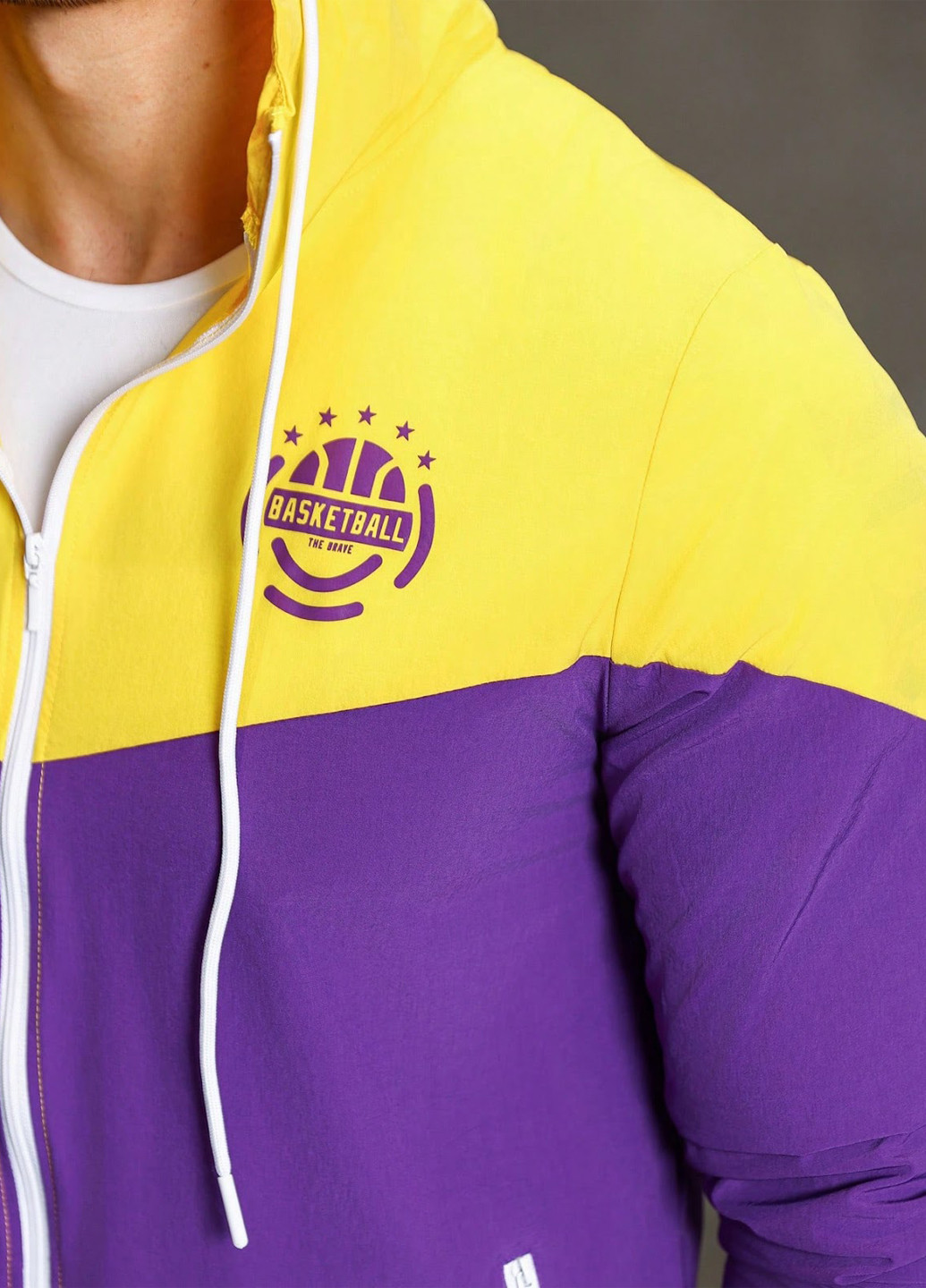 Фіолетова демісезонна вітровка SHEIN