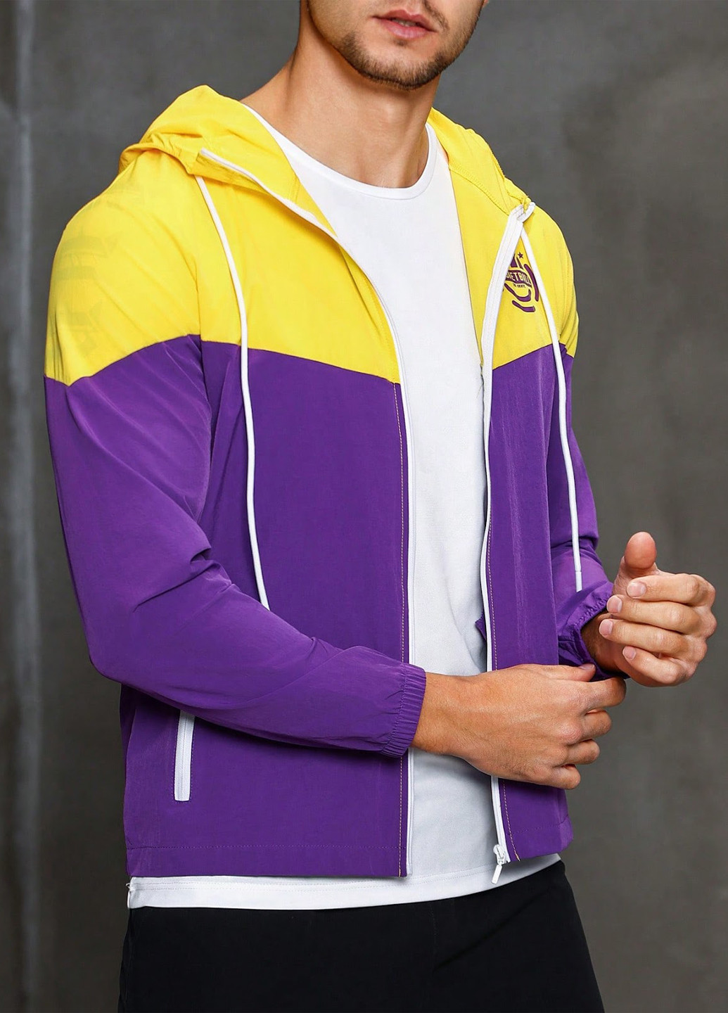 Фіолетова демісезонна вітровка SHEIN