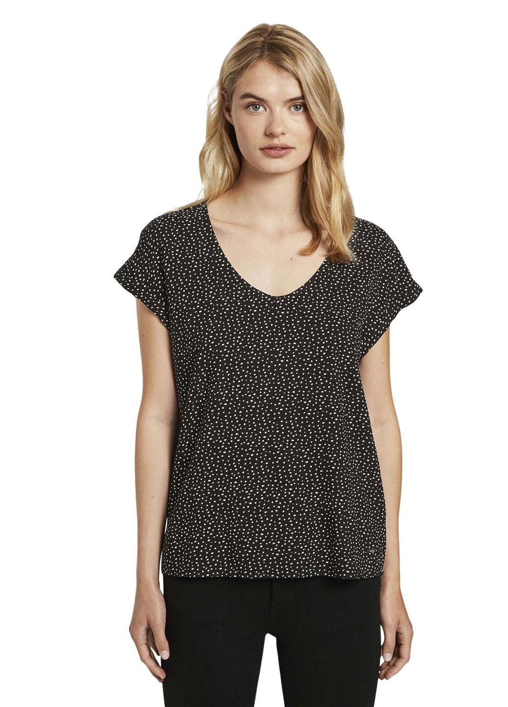 Чёрная блуза Tom Tailor