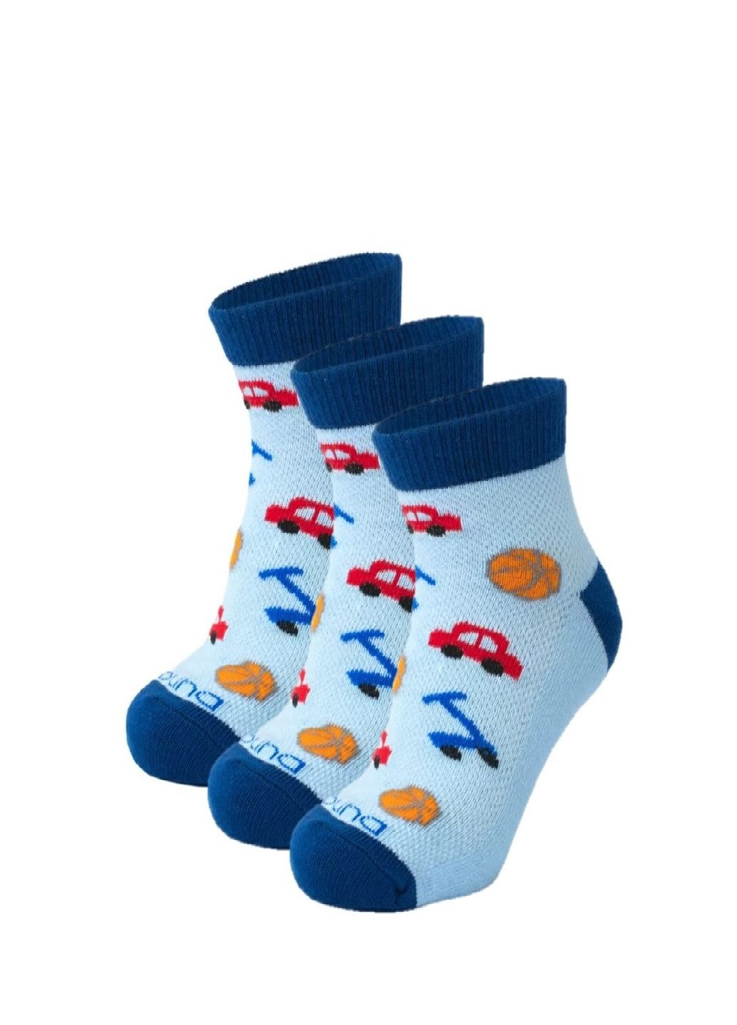 Набір шкарпеток (3 шт.) дит./арт./20-22/голубий/2591 Duna 9066 (252899204)