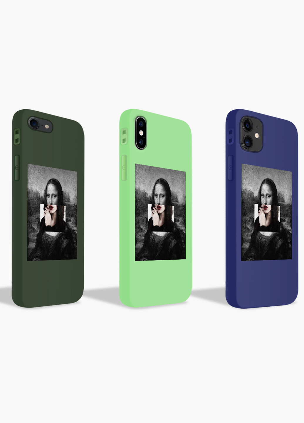 Чехол силиконовый Apple Iphone Xs Ренессанс Мона Лиза "Джоконда» (Mona Lisa La Gioconda) Белый (8938-1202) MobiPrint (219356047)