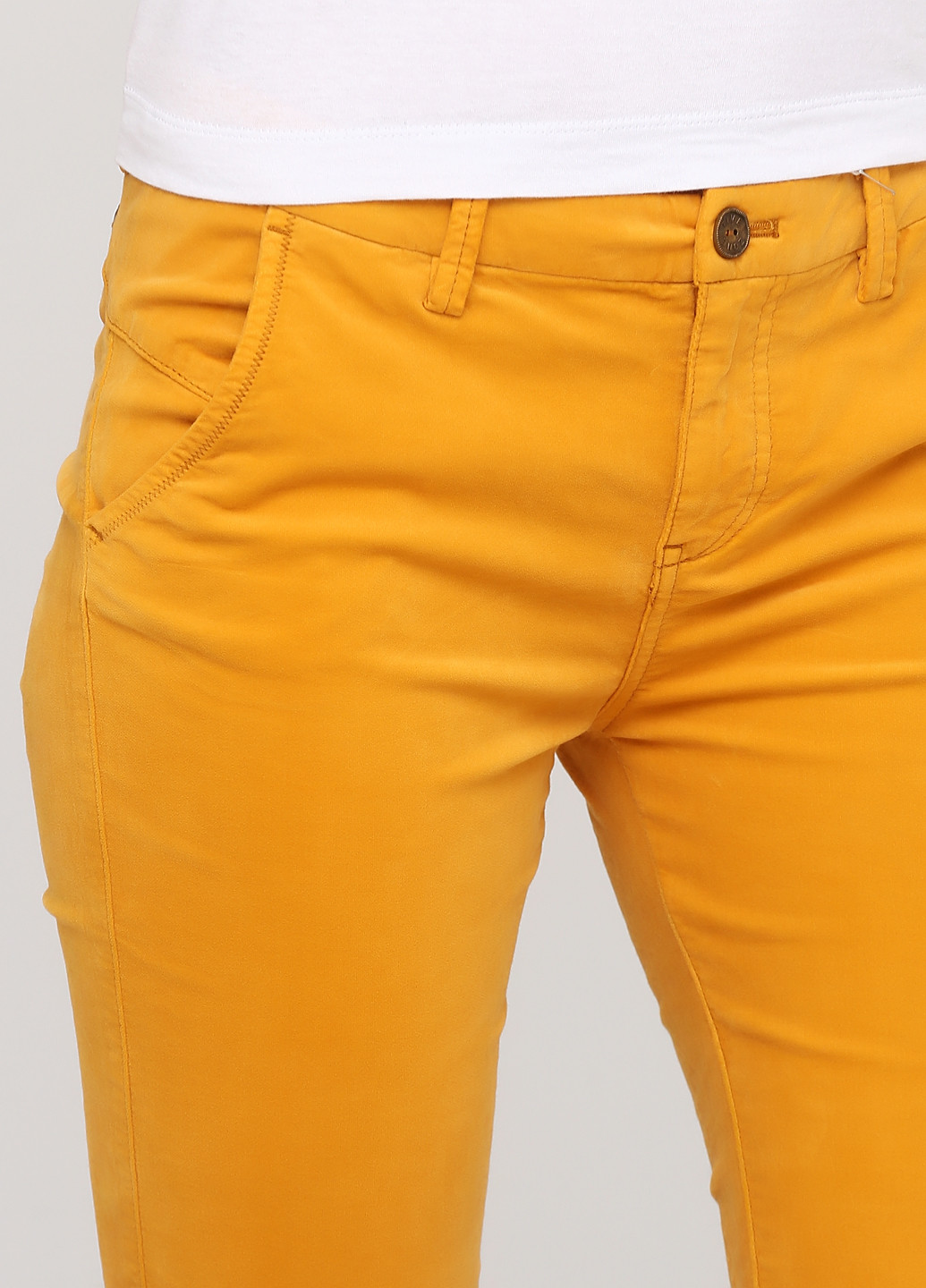 Желтые кэжуал демисезонные зауженные брюки Timezone