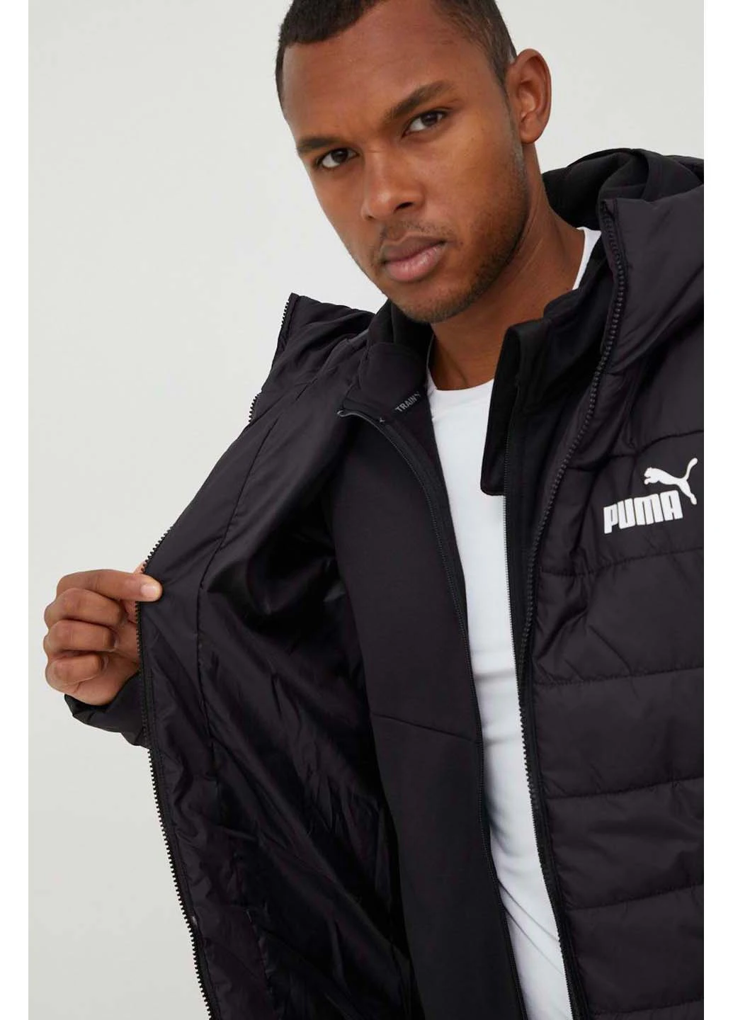 Чорний демісезонний Пуховик Puma