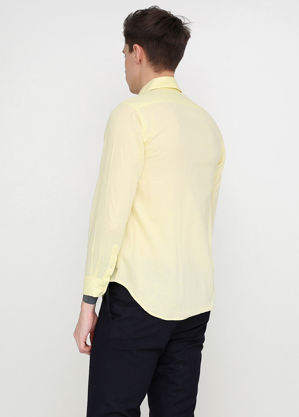 Светло-желтая рубашка однотонная Ralph Lauren