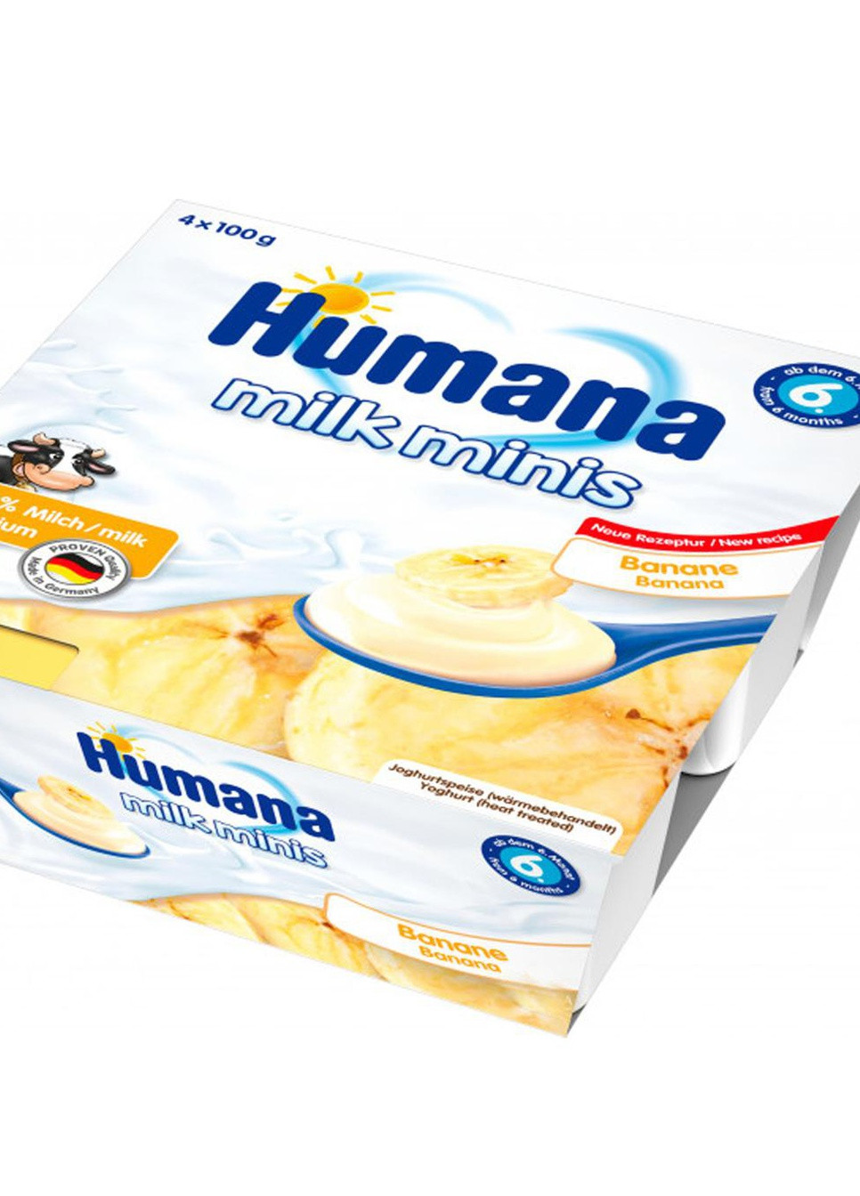Продукт кисломолочний з бананом для дітей з 6-ти місяців Humana (213450979)