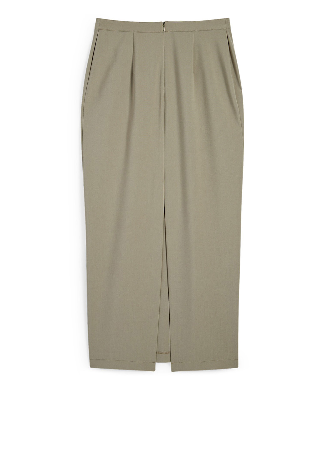 Оливковая (хаки) кэжуал однотонная юбка C&A карандаш