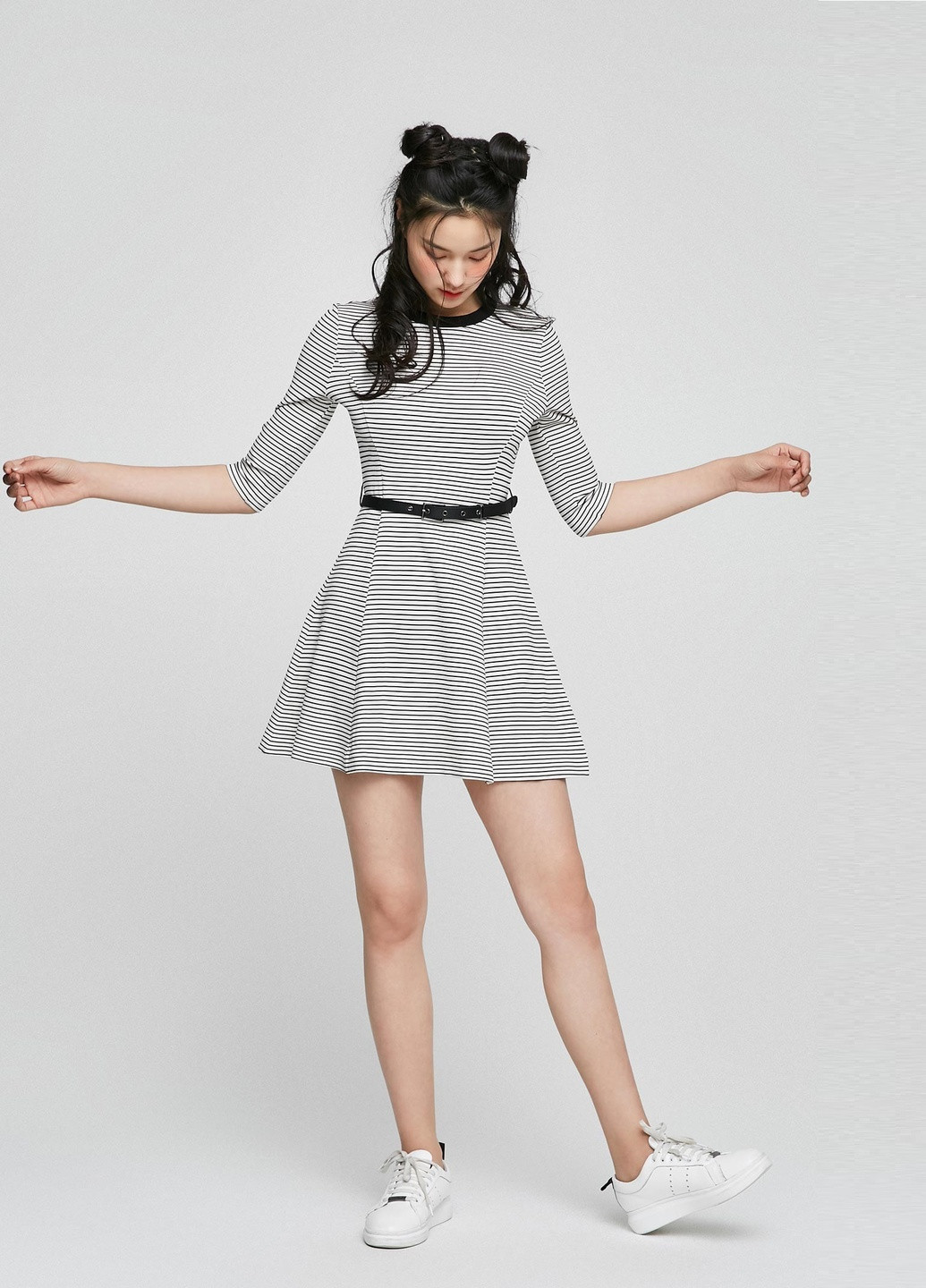 Комбинированное платье Only