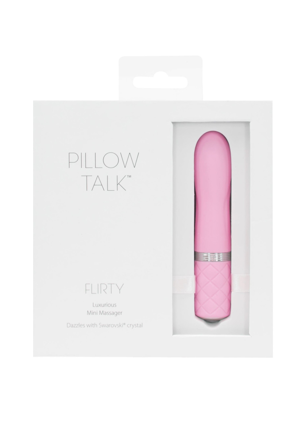 Роскошный вибратор - Flirty Pink с кристаллом Сваровски, гибкая головка Pillow Talk (251251046)