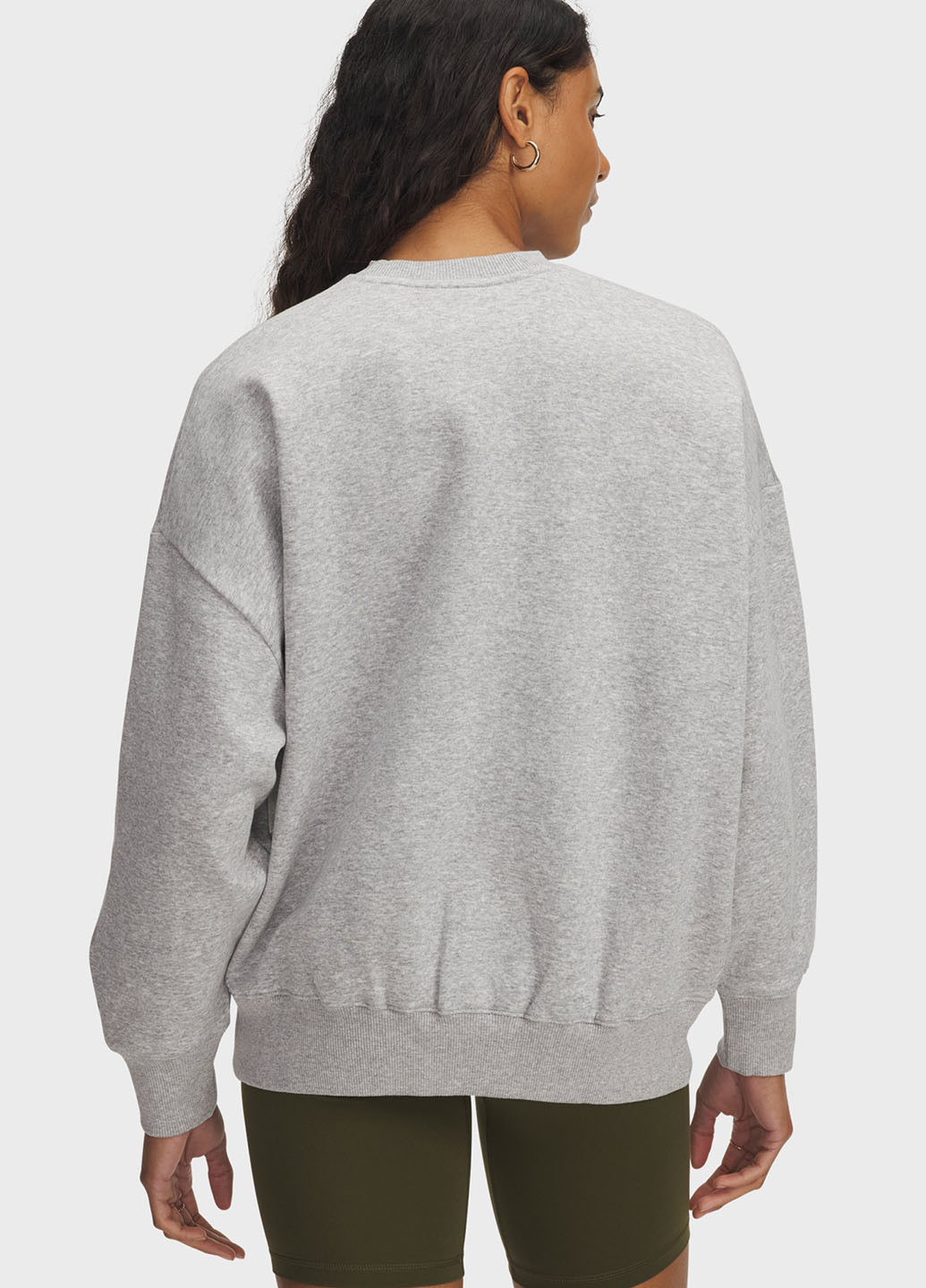 Серый свитшот Under Armour логотип без декора (361230558)