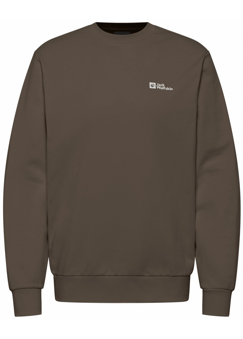 Коричневый свитшот Jack Wolfskin логотип без декора (328434743)