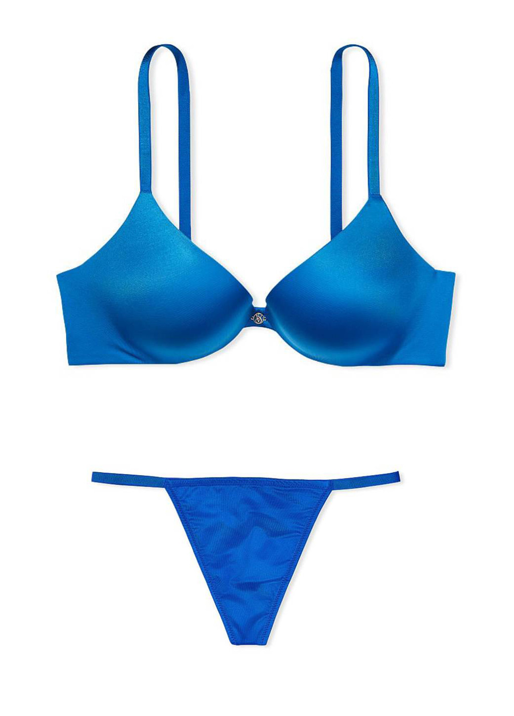 Синий демисезонный комплект (бюстгальтер, трусики) Victoria's Secret