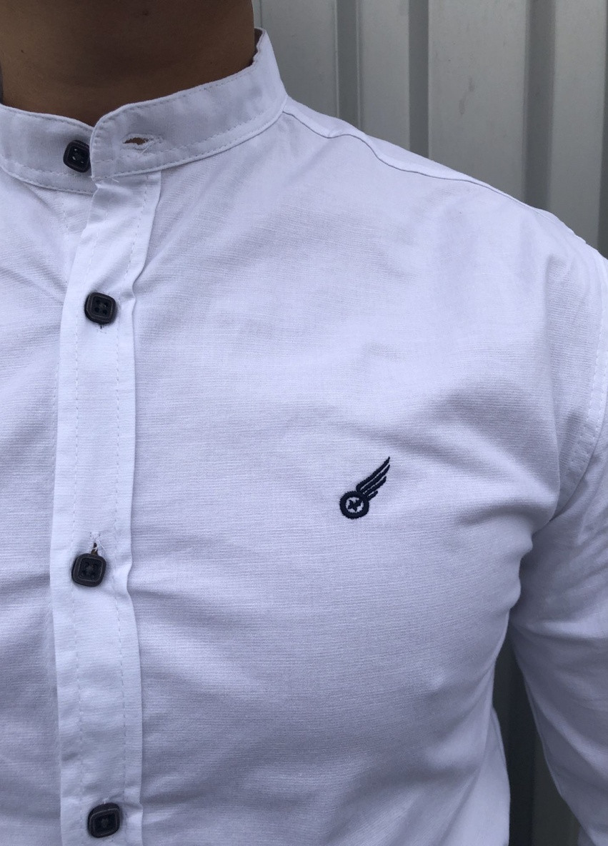 Белая рубашка с логотипом Fly Boys