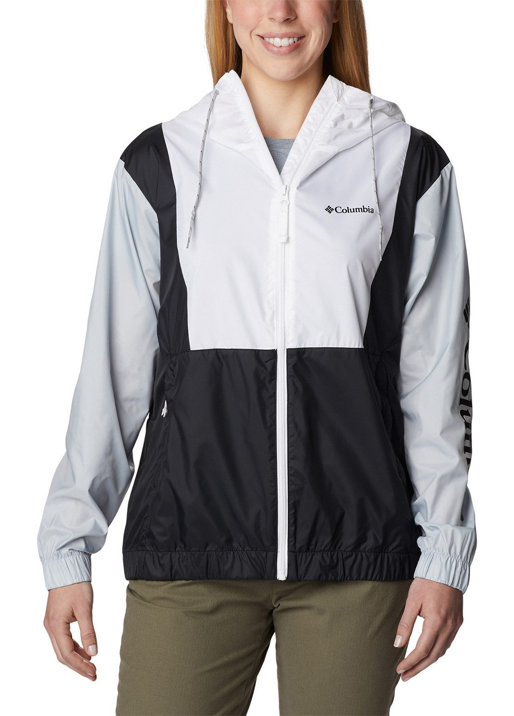 Черно-белая демисезонная куртка Columbia