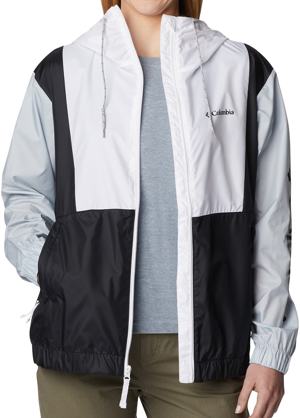 Черно-белая демисезонная куртка Columbia