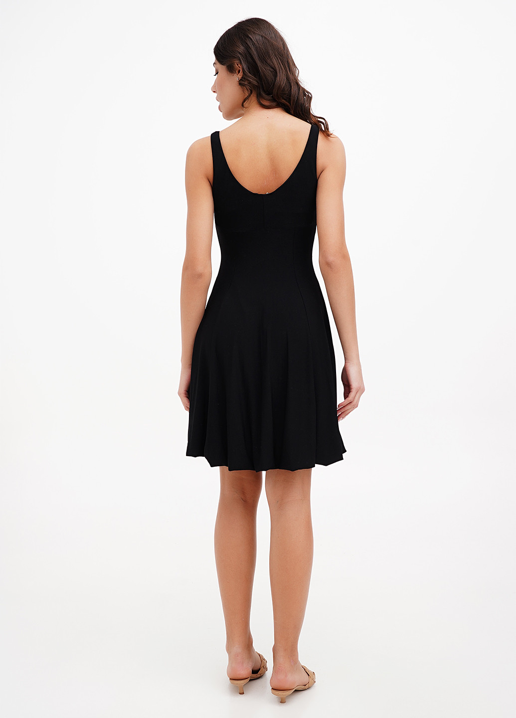 Чорна кежуал сукня Sassofono Club однотонна