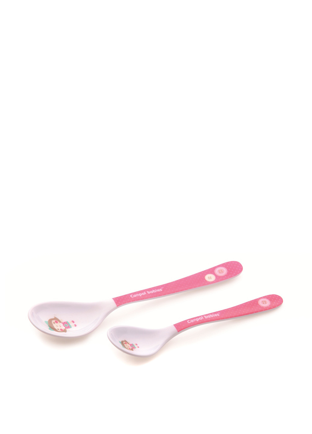 Набор меламиновых ложечек Toys 2 шт.- розовая Canpol Babies (91068908)