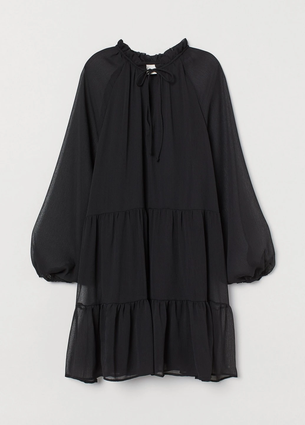 Черное коктейльное платье H&M