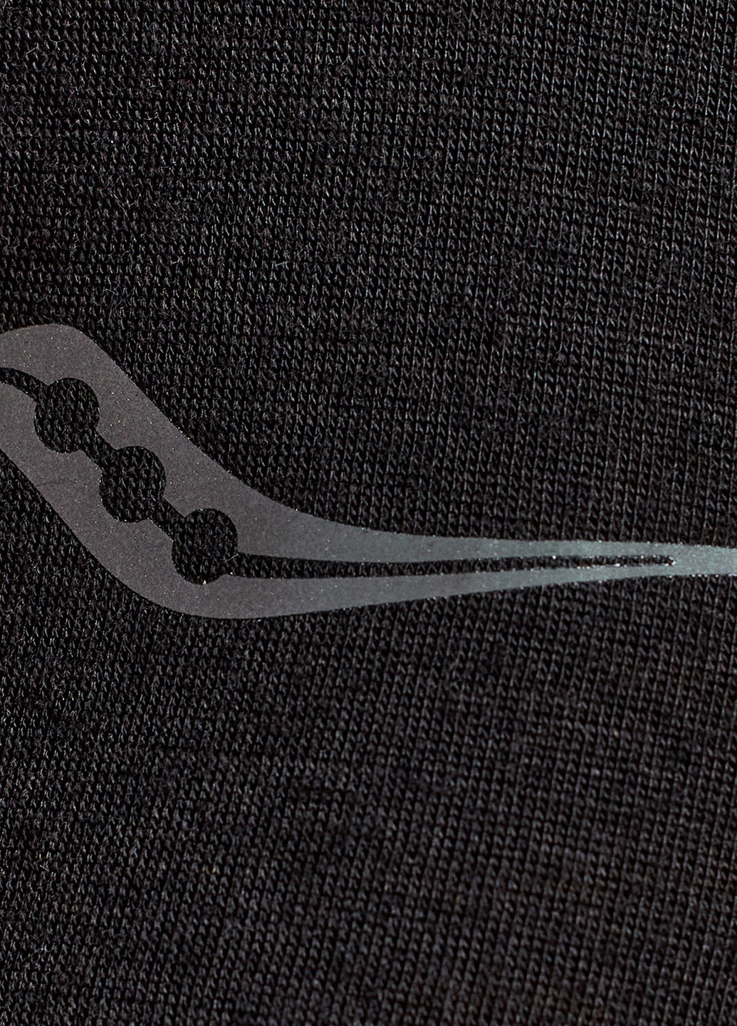 Черный демисезонный спортивный лонгслив Saucony с логотипом