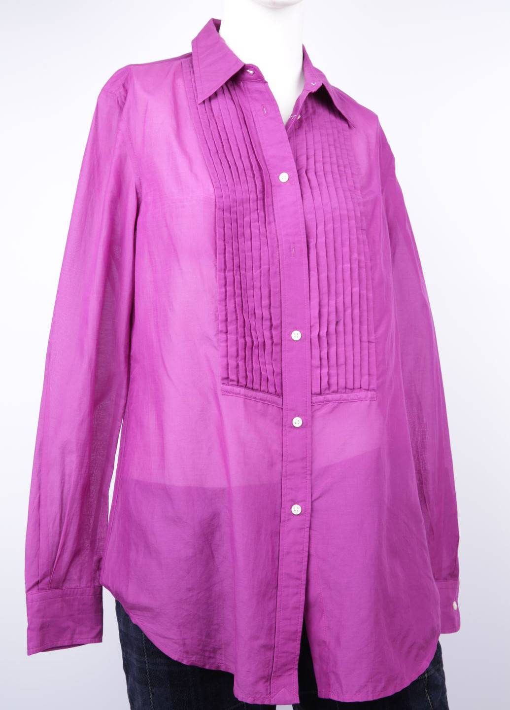 Фиолетовая кэжуал рубашка однотонная Ralph Lauren