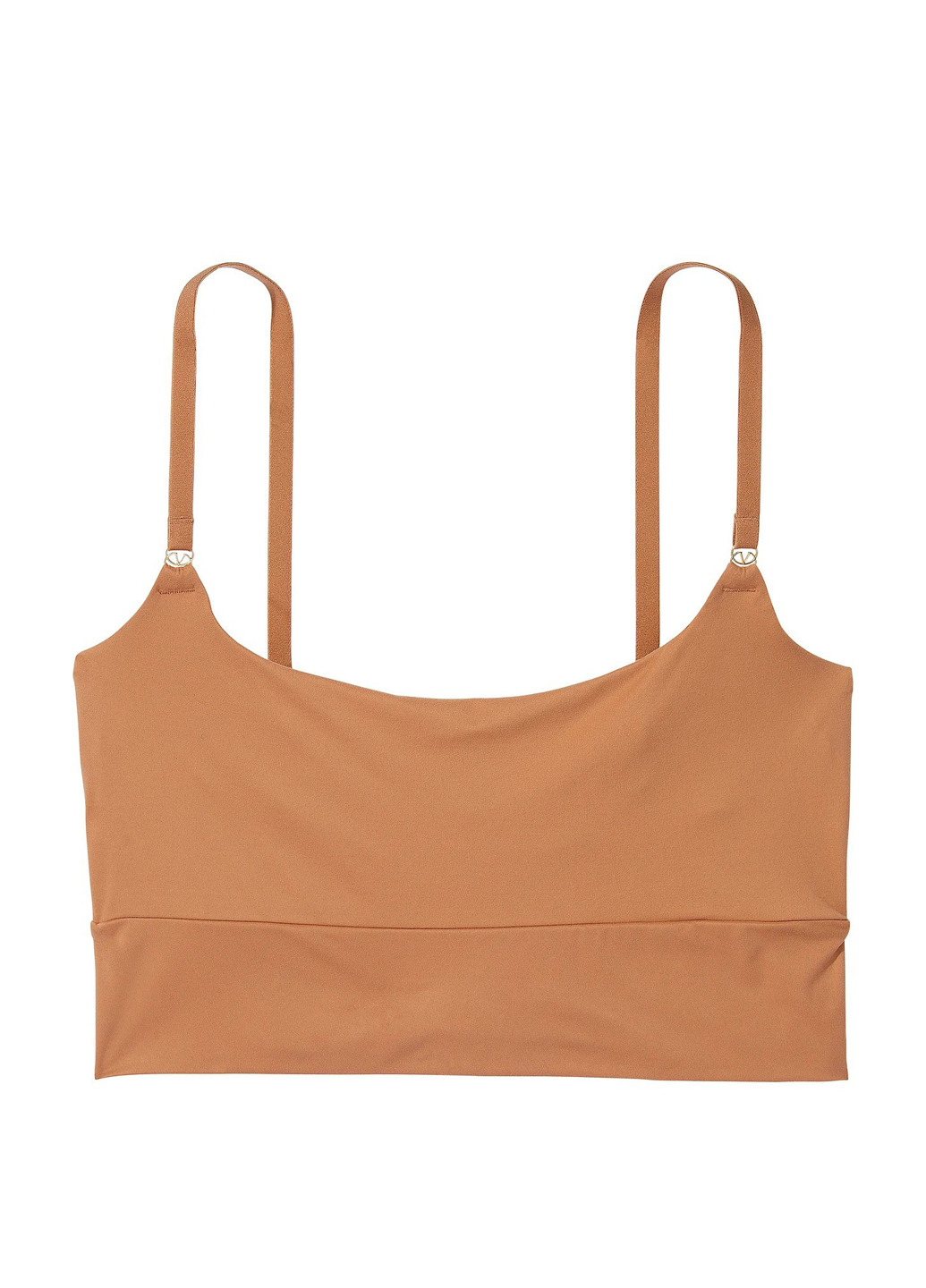 Коричневый топ бюстгальтер Victoria's Secret без косточек полиамид