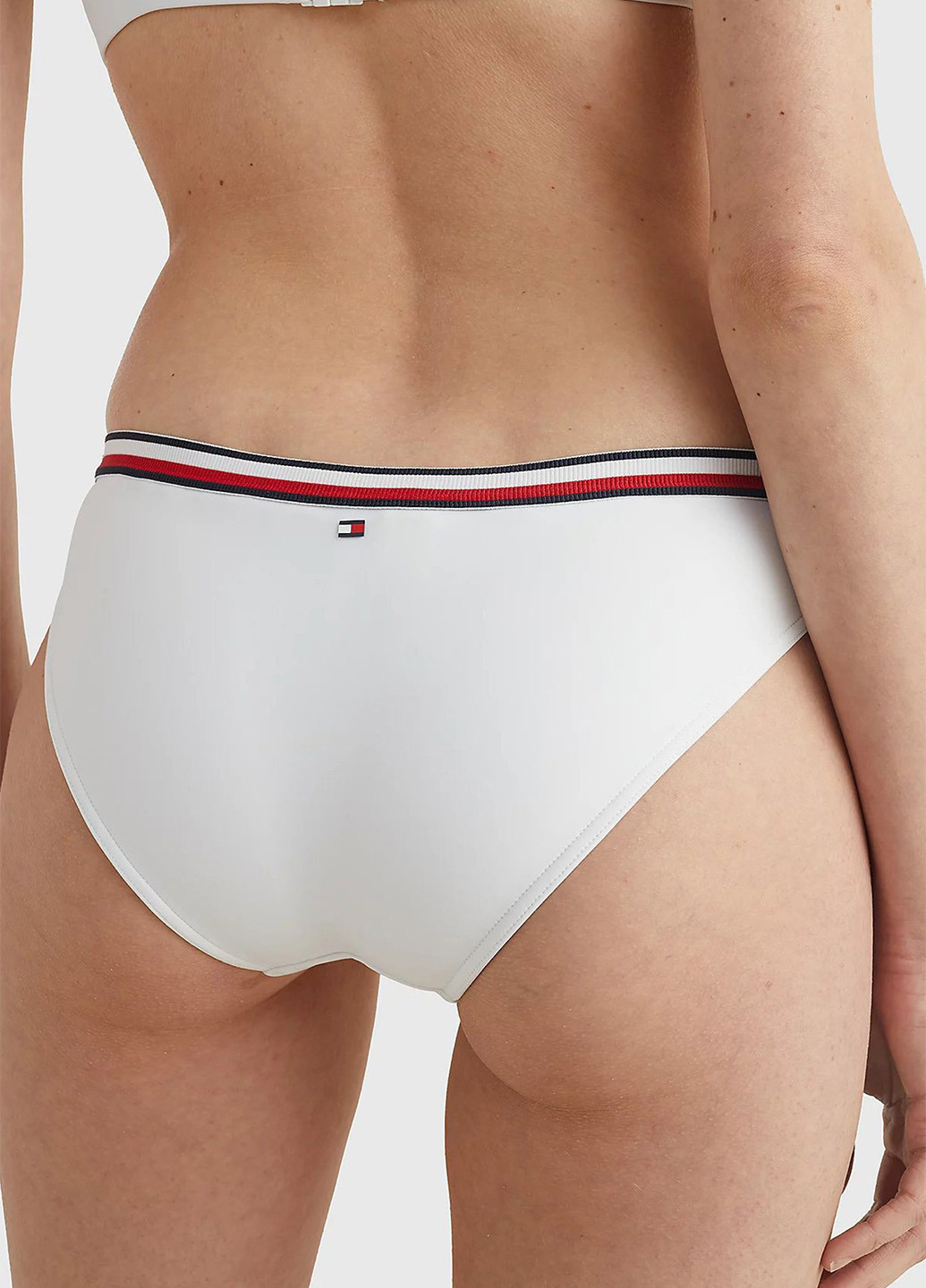 Белые купальные трусики-плавки однотонные Tommy Hilfiger