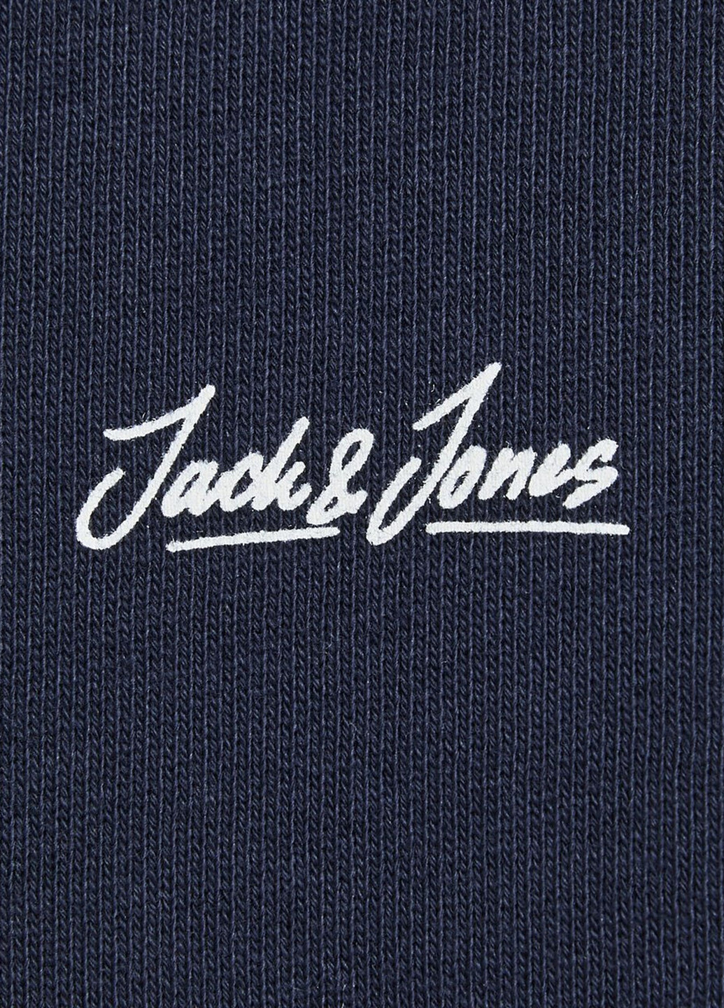 Свитшот Jack & Jones - Свободный крой надпись темно-синий кэжуал - (139478608)