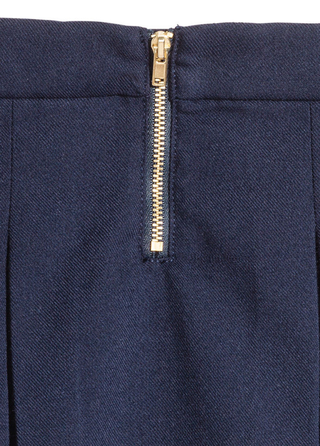 Синяя однотонная юбка H&M мини