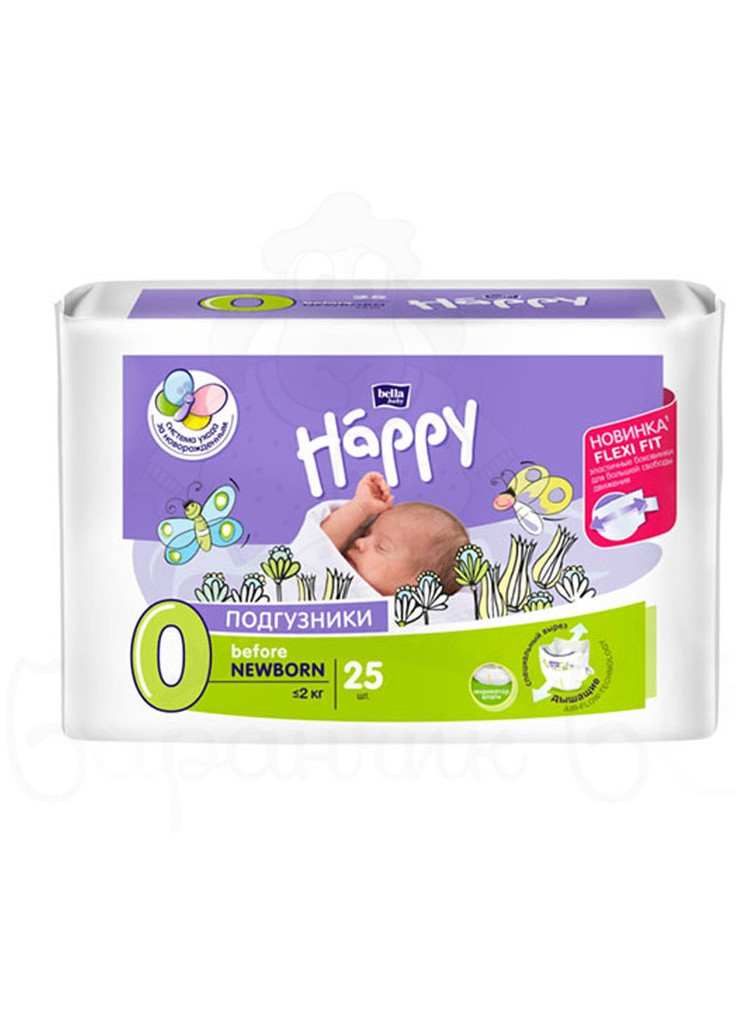 Подгузники детские Baby Happy Before Newborn 0-2 кг 25 шт 5900516601799 Bella (253103488)