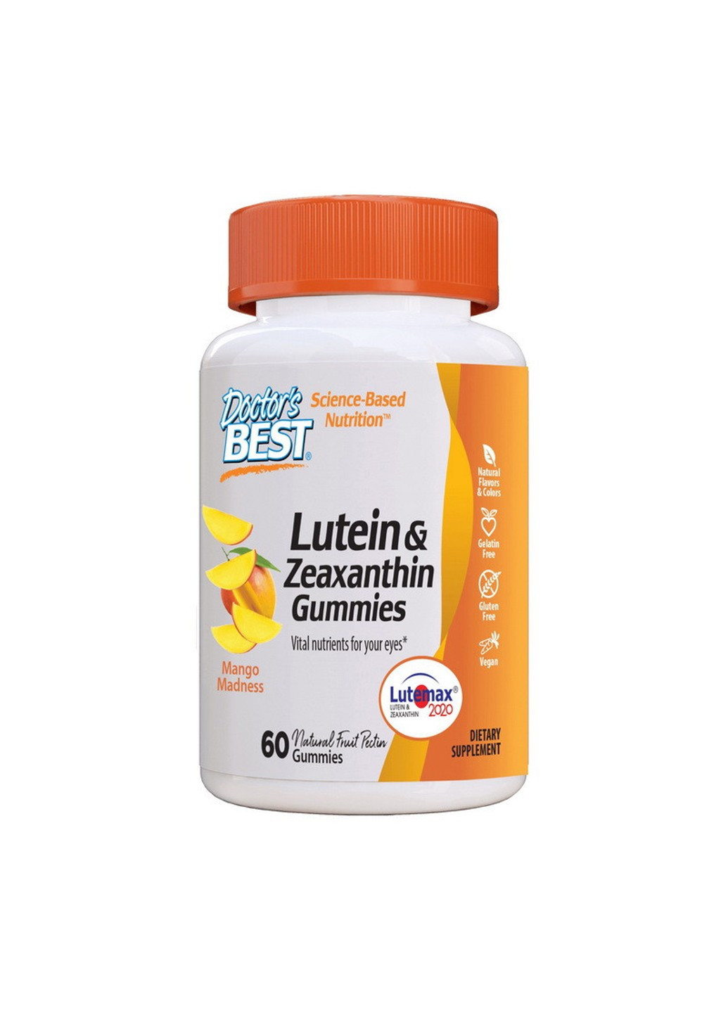 Лютеїн Lutein & Zeaxanthin Gummies (60 жувачек) доктор бест Doctor's Best (255409230)