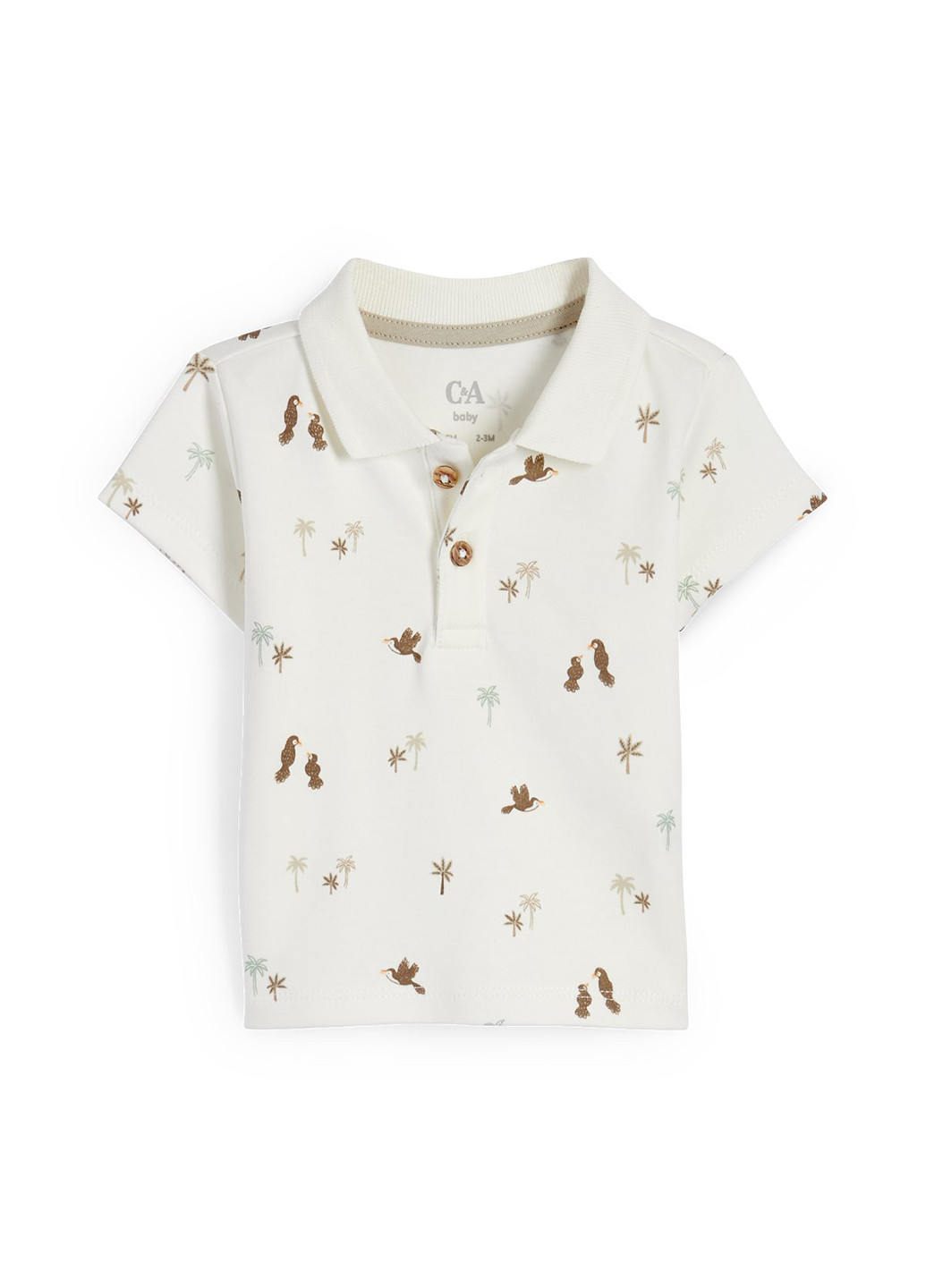 Бежевый демисезонный комплект (футболка, брюки) C&A