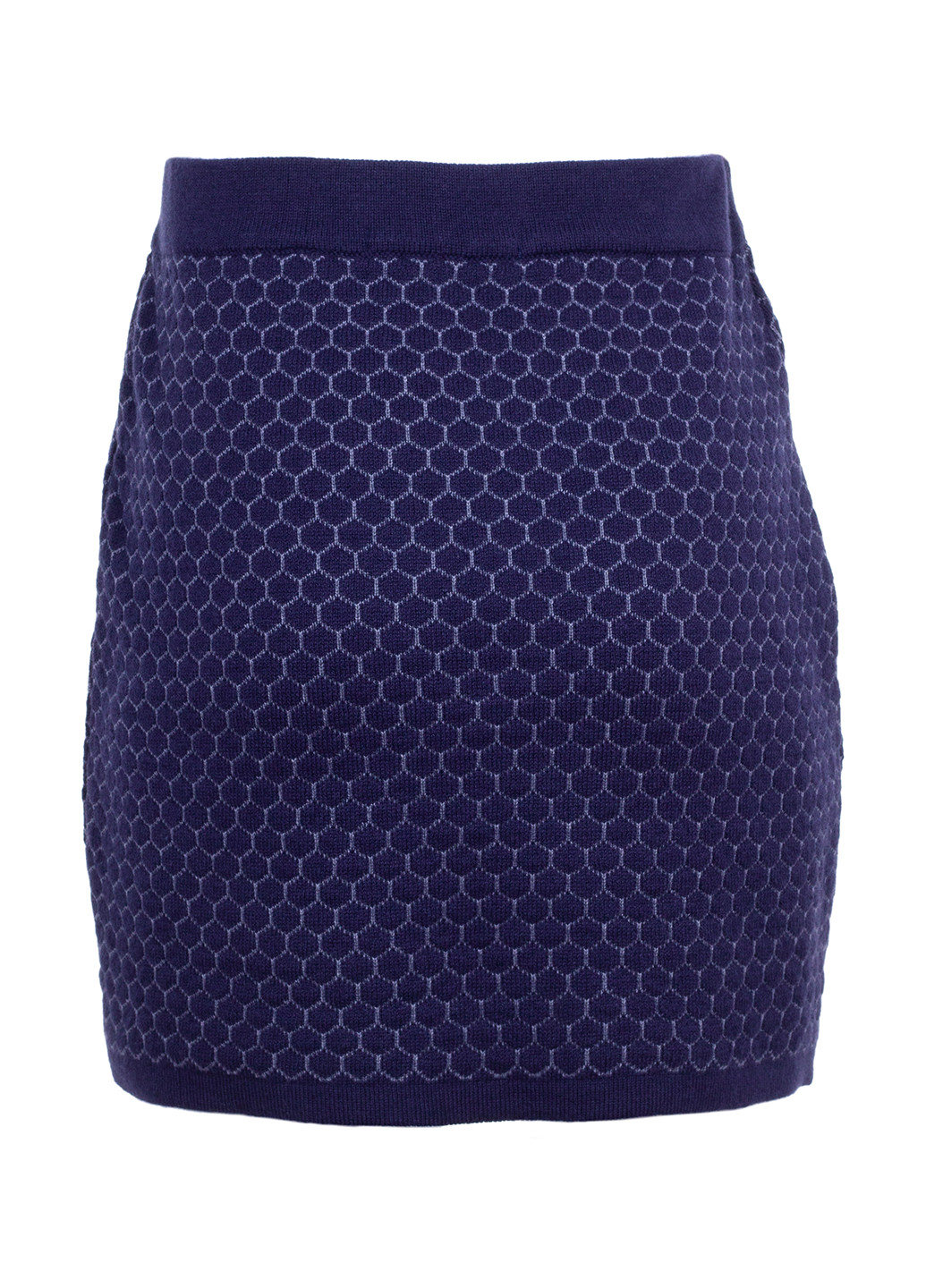 Темно-синяя кэжуал с геометрическим узором юбка Flash