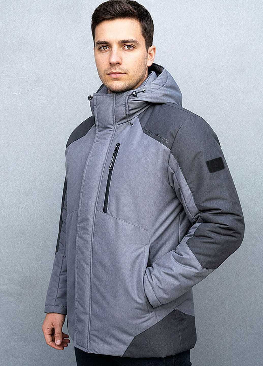 Темно-сіра демісезонна куртка Sun's House