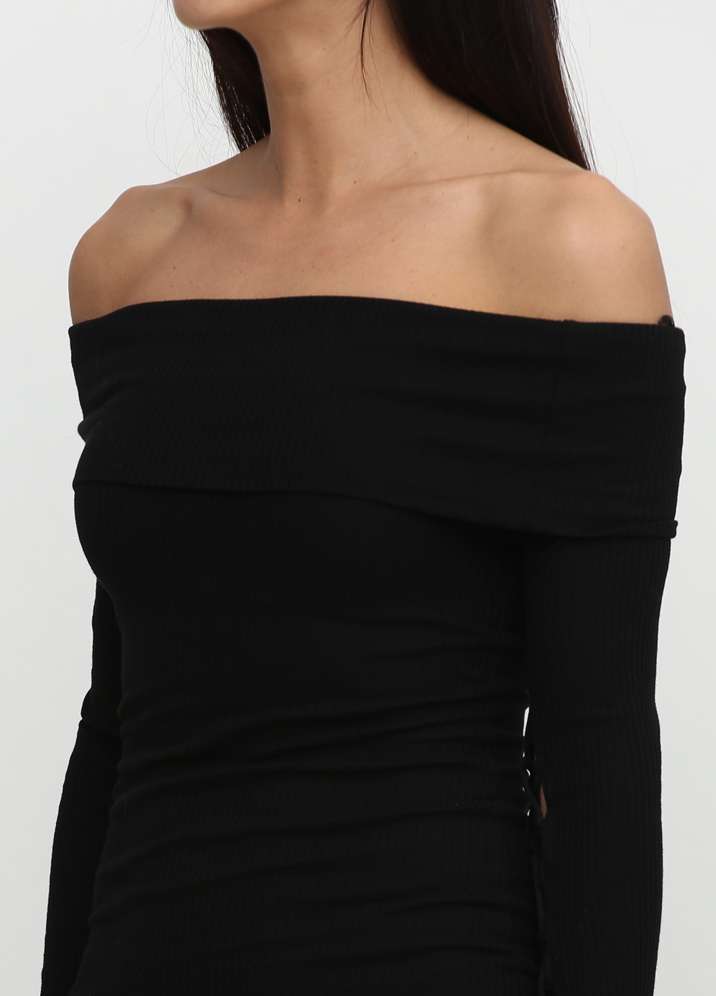 Черное кэжуал платье Vanessa Scott однотонное
