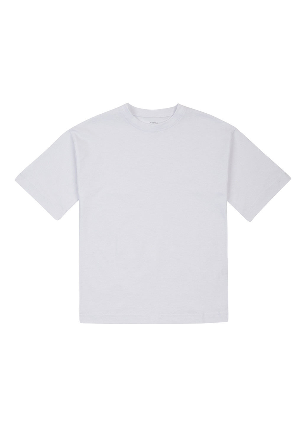Белая демисезонная футболка Фламинго