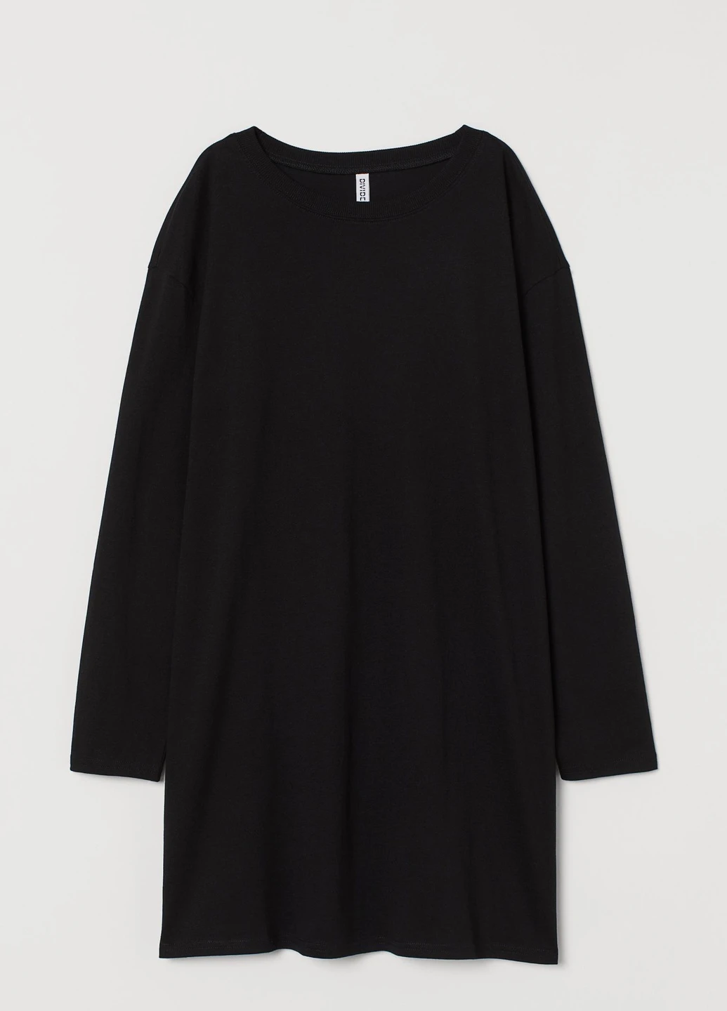 Черное кэжуал платье H&M однотонное