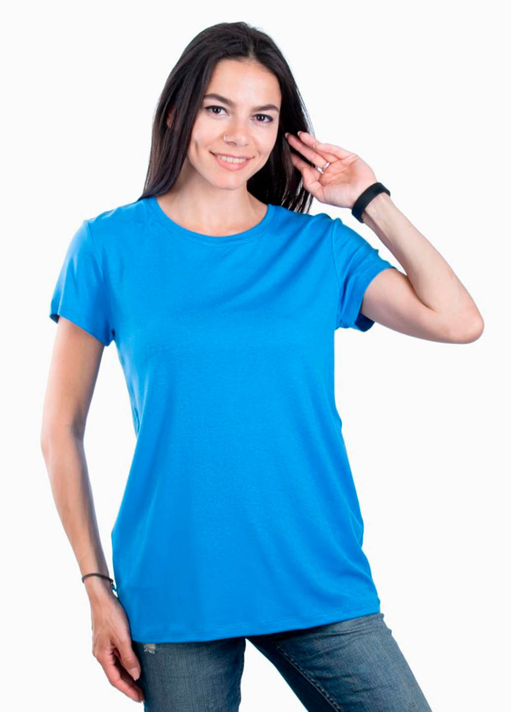 Голубая всесезон футболка женская basic голубой Power Футболки