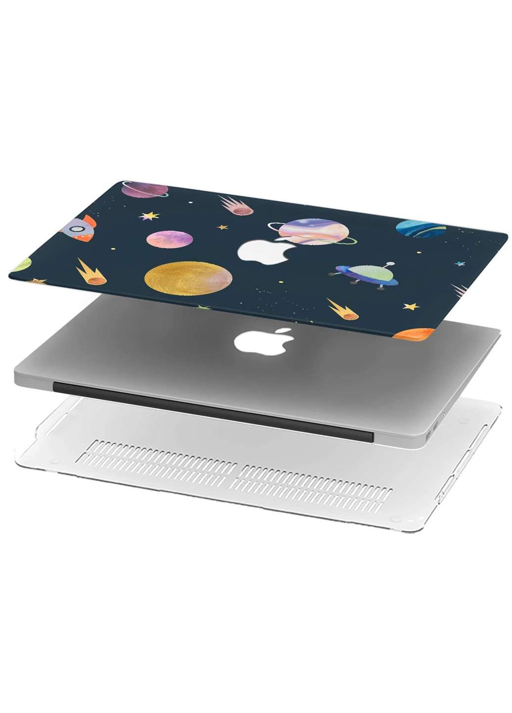 Чохол пластиковий для Apple MacBook Air 13 A1932 / A2179 / A2337 Планети Сонячної Системи (9656-2353) MobiPrint (218857643)