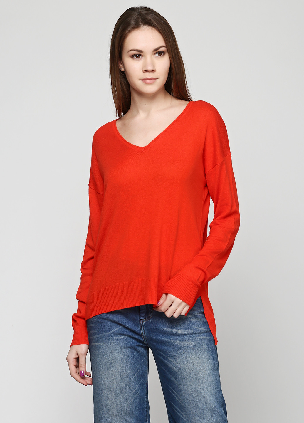 Красный демисезонный пуловер пуловер Gestuz