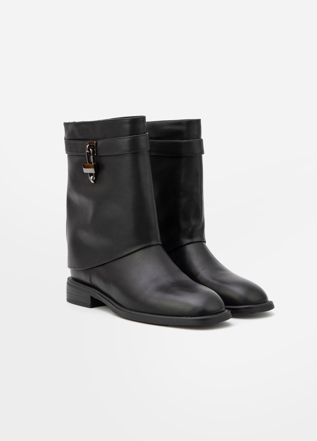 Черные осенние полусапоги Respect