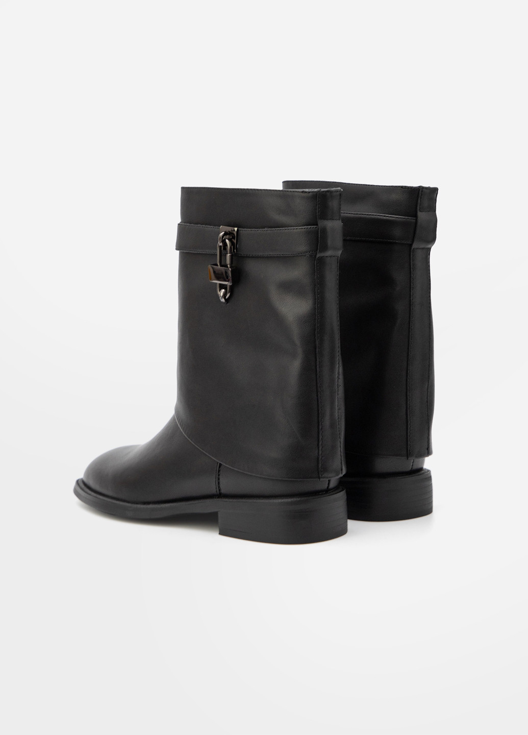 Черные осенние полусапоги Respect