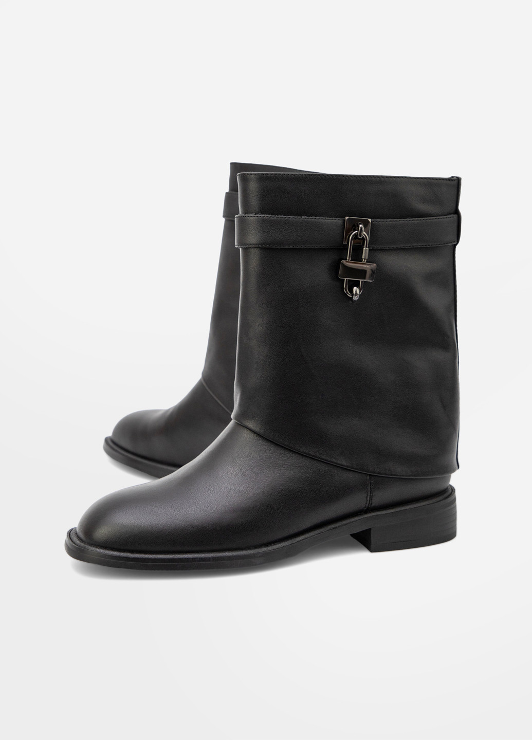 Черные осенние полусапоги Respect