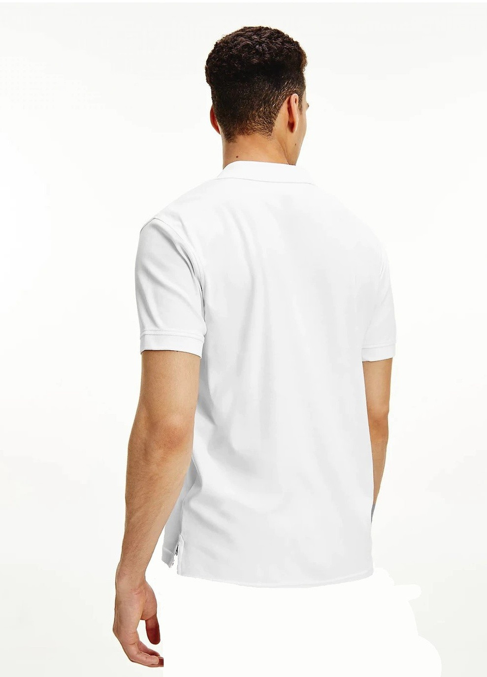 Белая футболка-поло мужское для мужчин Tommy Hilfiger