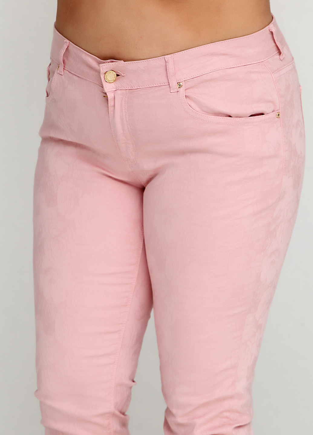 Светло-розовые кэжуал летние зауженные брюки Pedro Del Hierro