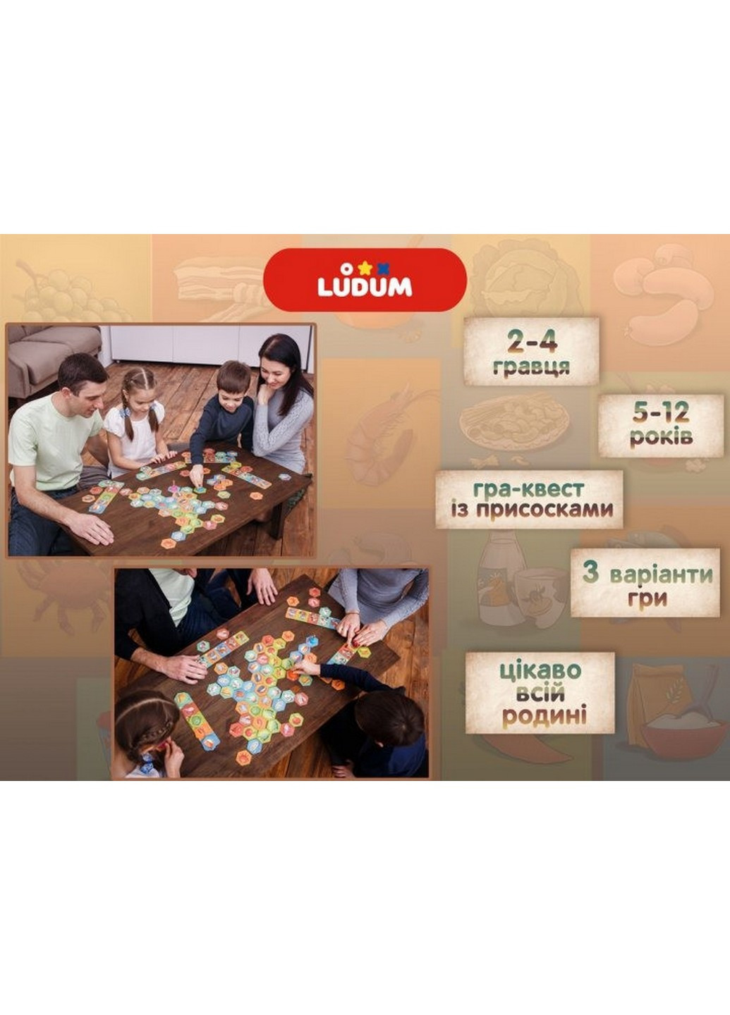 Настільна дитяча гра 7х25х20 см Ludum (253659703)