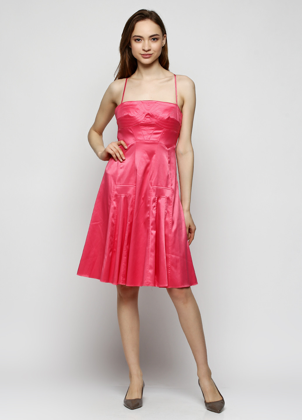 Розовое кэжуал платье Just Cavalli однотонное
