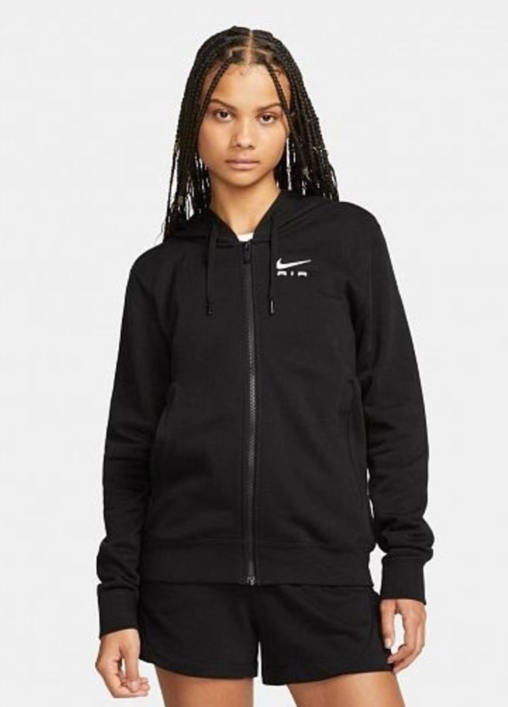 Толстовка DV8046-010 Nike W NSW AIR FLC HD FZ (318417396)
