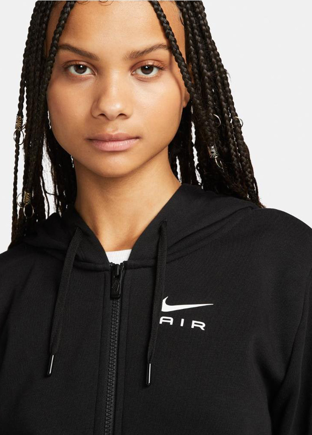 Толстовка DV8046-010 Nike W NSW AIR FLC HD FZ (318417396)